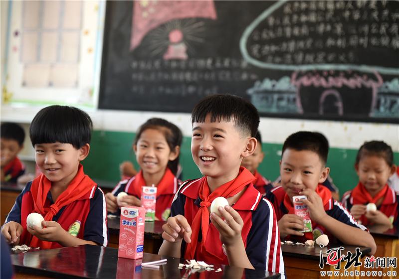 河北省农村小学生都吃上免费营养餐啦